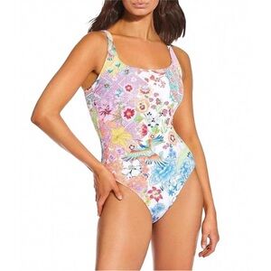 NWT JOHNNY WAS Reverse Pique Tank One Piece Paula M